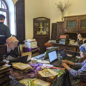 Новгород Великий. Археографы за работой. Кресты, 2023 г.