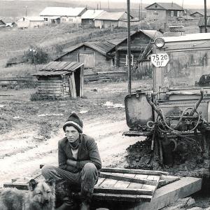 Урал. Деревенская улица. Ваноква, 1986 г.